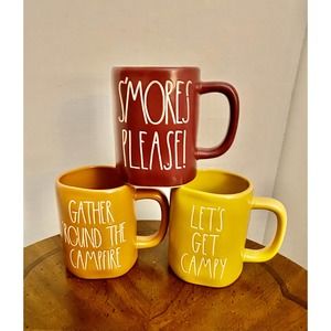 NWT Rae Dunn Camping Theme Mugs